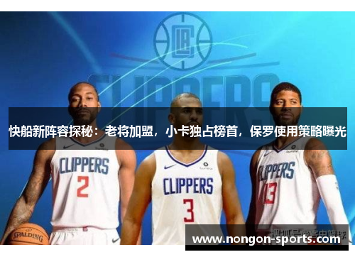 快船新阵容探秘：老将加盟，小卡独占榜首，保罗使用策略曝光